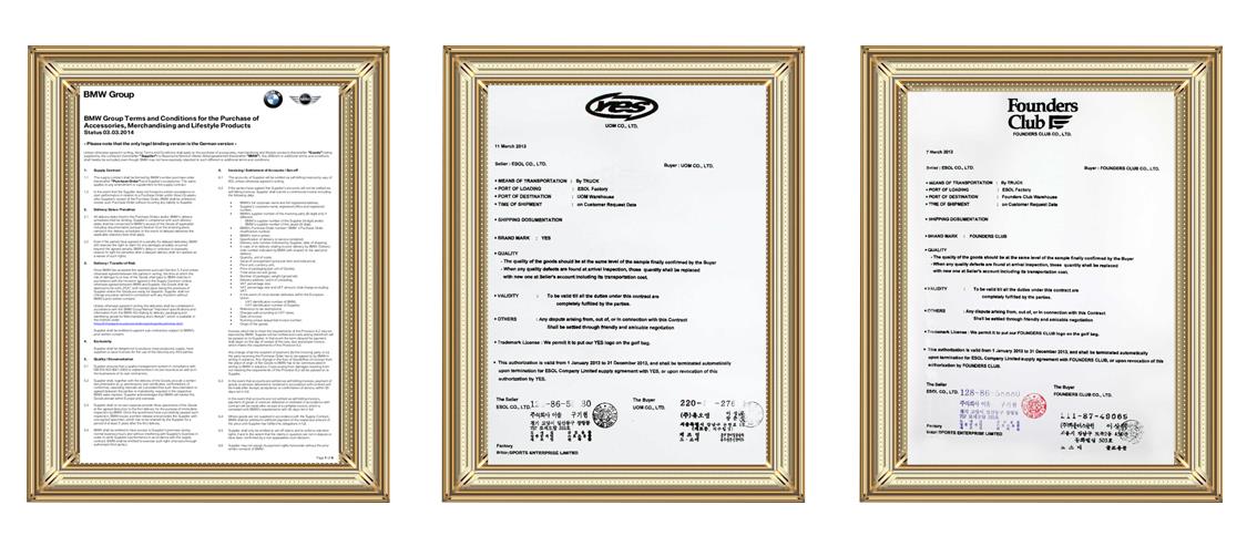 golf bag cetificate golf bag cetificate