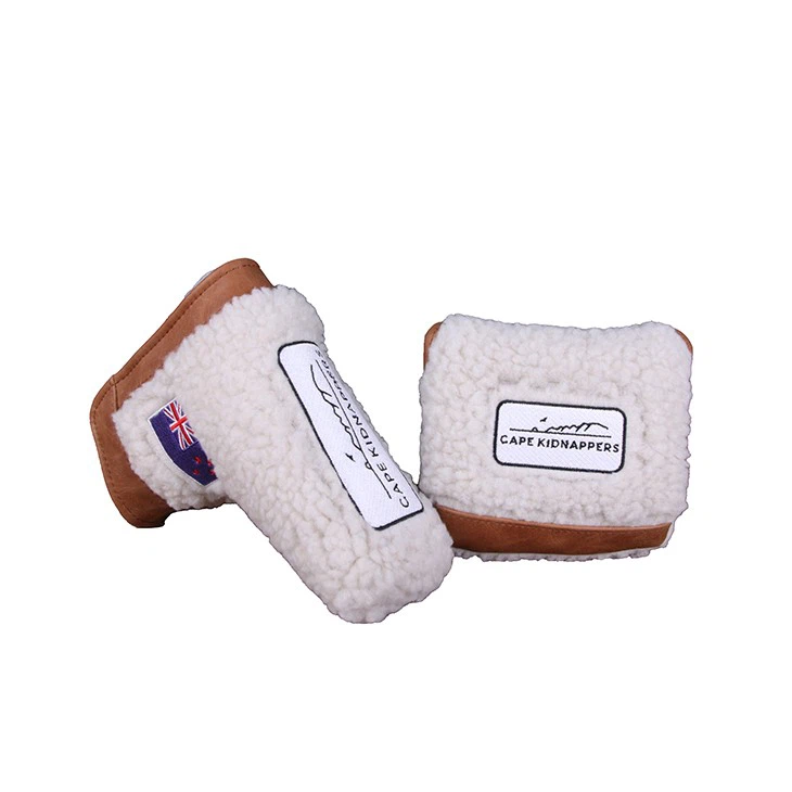 Fleece Leather Golf Blade Putter Cover